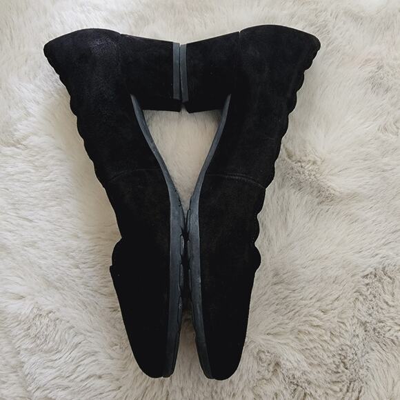 NEW Gabor Gigi Classic Scalloped Suede Block Heel Pump | UK 5.5 / US 8 | NEW - Picture 4 of 8